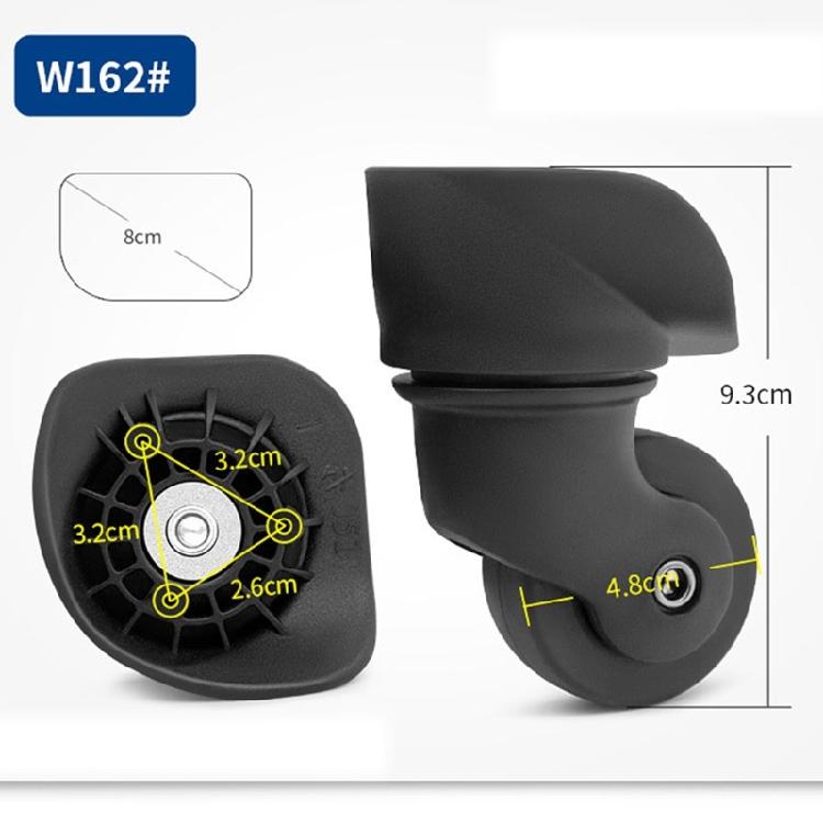 1 Pair Trolley Case Wheels Replacement Luggage Swivels Accessories for Travel