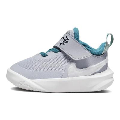 Team Hustle D10 Lil TD Pawprints Baby Sneakers Grey Wolf-Grey Bright-Spruce DQ8374-001
