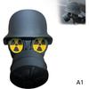 Cubierta para Enganche de Remolque con Casco de Acero y Máscara de Gas Impresa en 3D Cubierta para Bola de Enganche de Remolque Evita que el Tubo Receptor se Oxide