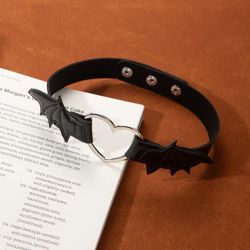 Heavy Industry Red Rose Collar High Sense Choker Cross Necklace Dark Goth Punk Neck Chain Collarbone Chain