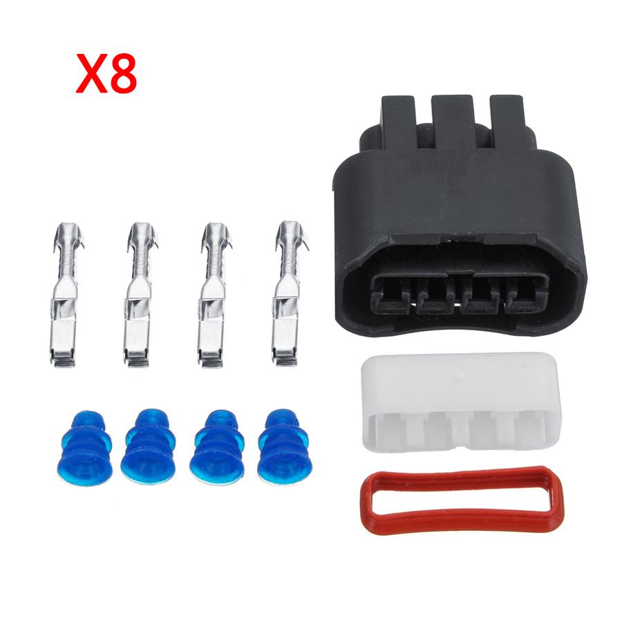 8X Ignition Coil Plug Connector Kit For 90980-11885 Toyota Lexus Camry Yaris