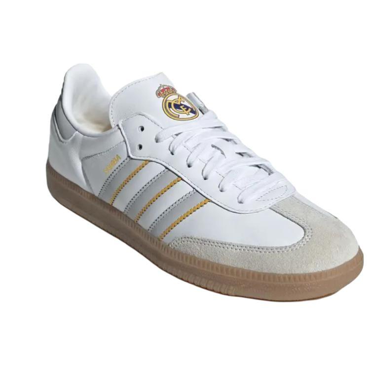Real Madrid X Adidas Samba Home Kit Unisex Sneakers White Footwear-White Light-Solid-Grey JQ4038