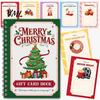Libro de Felicitaciones Temático para Navidad, Portatarjetas de Regalo Merry, Folleto de Accesorios Espiralados para Manualidades, Regalos de Navidad para Familia, Amigos, Celebraciones