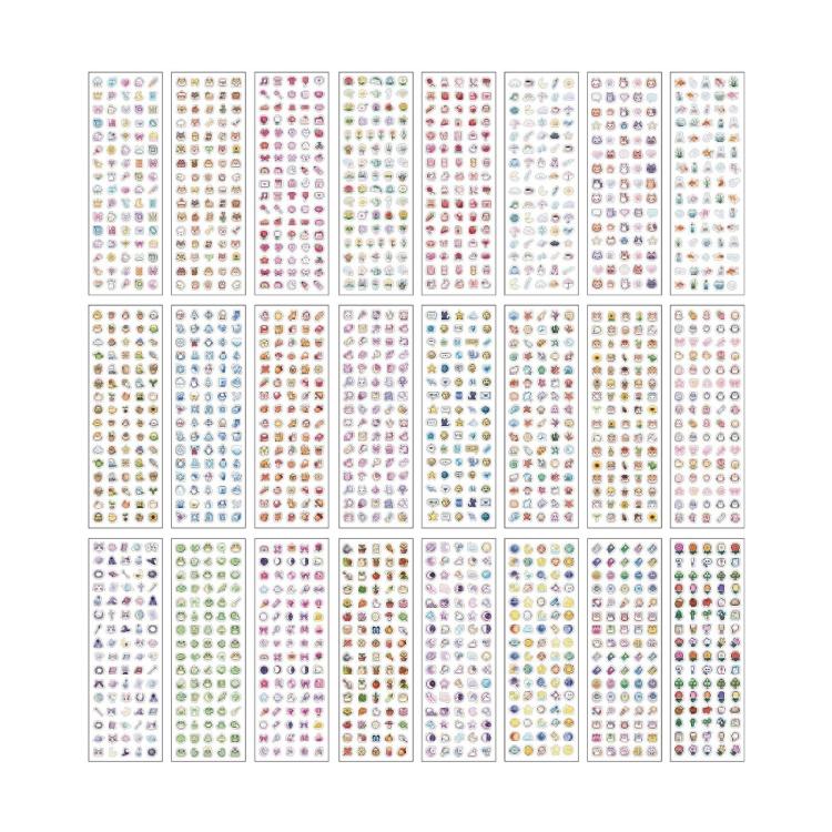 

Decorative Sticker DIY Craft Sticker Waterproof Featuring Pixels Art for Artistic Notebooks and Nail Designs Easy Apply