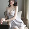Sex Underwear Solid Color Suspender Skirt Sexy Nightdress Lace Embroidered Home Pajamas Nightclub Temptation Large Size Suit Summer