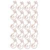 20Pcs Paper Clip  Gold Rabbit Shape Animal SpecialShaped Office Document Cute Pin