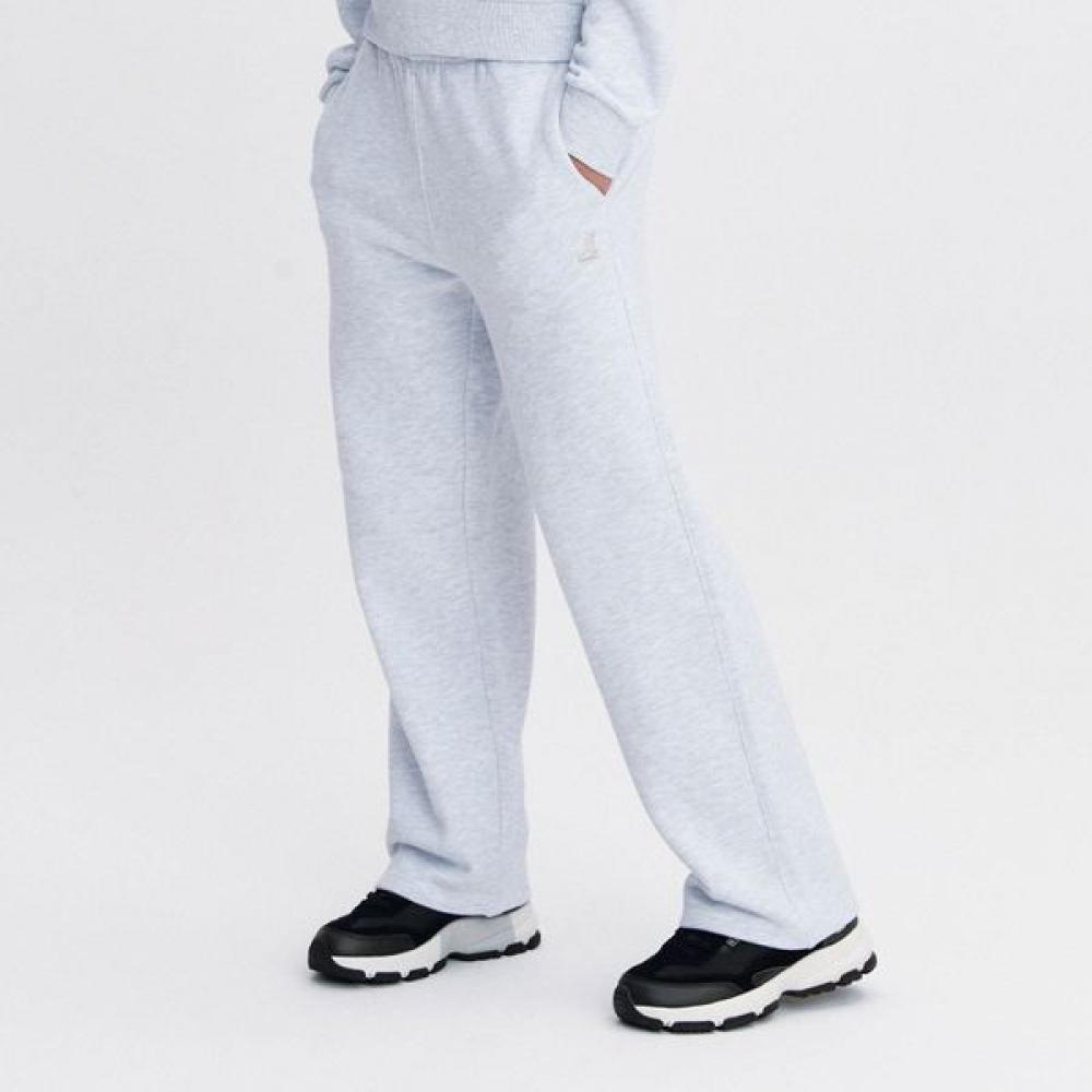 Kangol Women S Wide Sweat pantS Melange Grey 4533