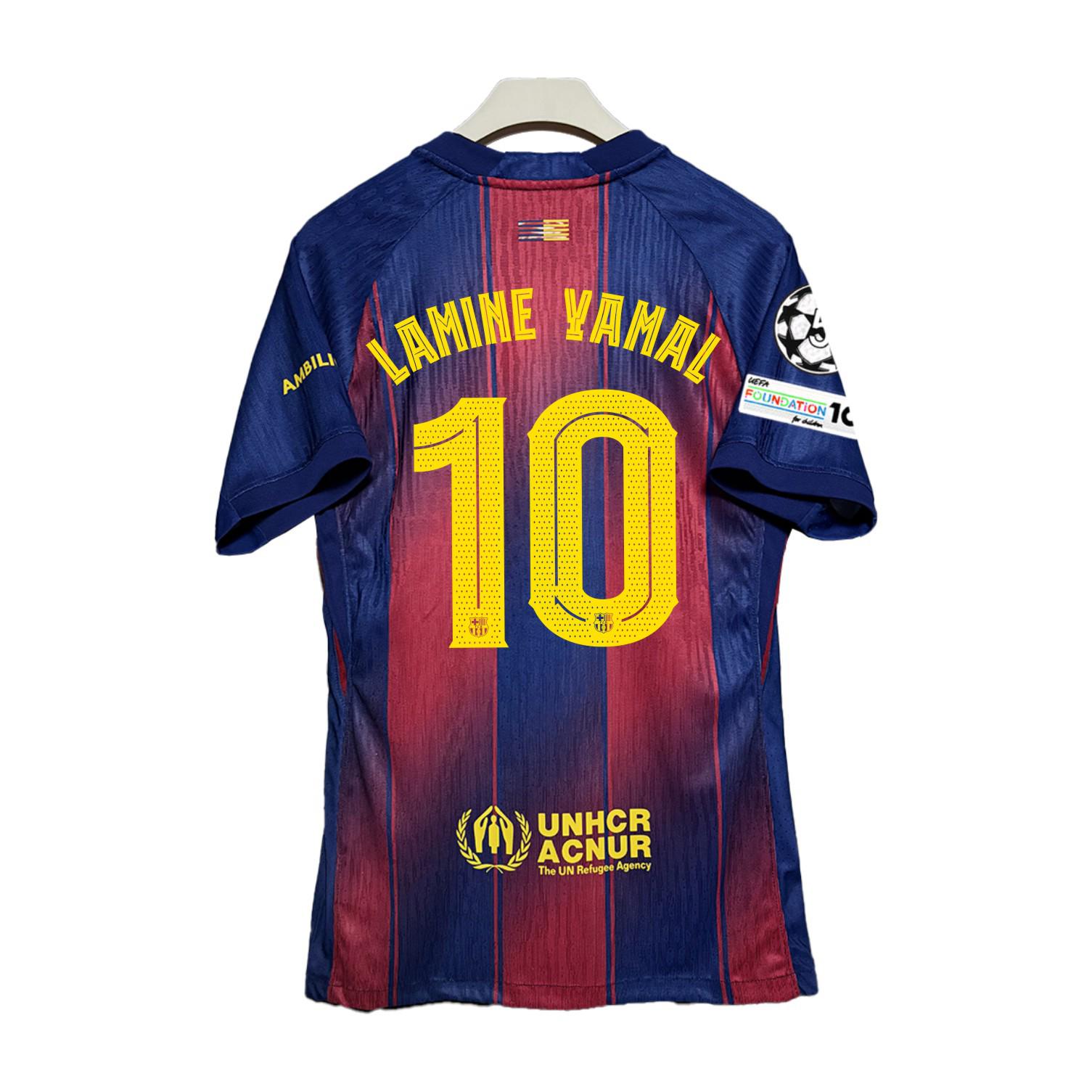 Игровые версии формы Барселоны 2526 Лига Чемпионов Домашняя и Гостевая Ямаль Левандовски Педри S 2370₽