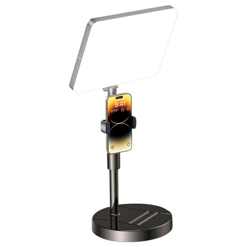 

12-дюймовый светодиодный видеосвет с настольной подставкой/держателем для телефона, мягкая панель, заполняющий свет для видеоблогов, прямых трансляций Type A