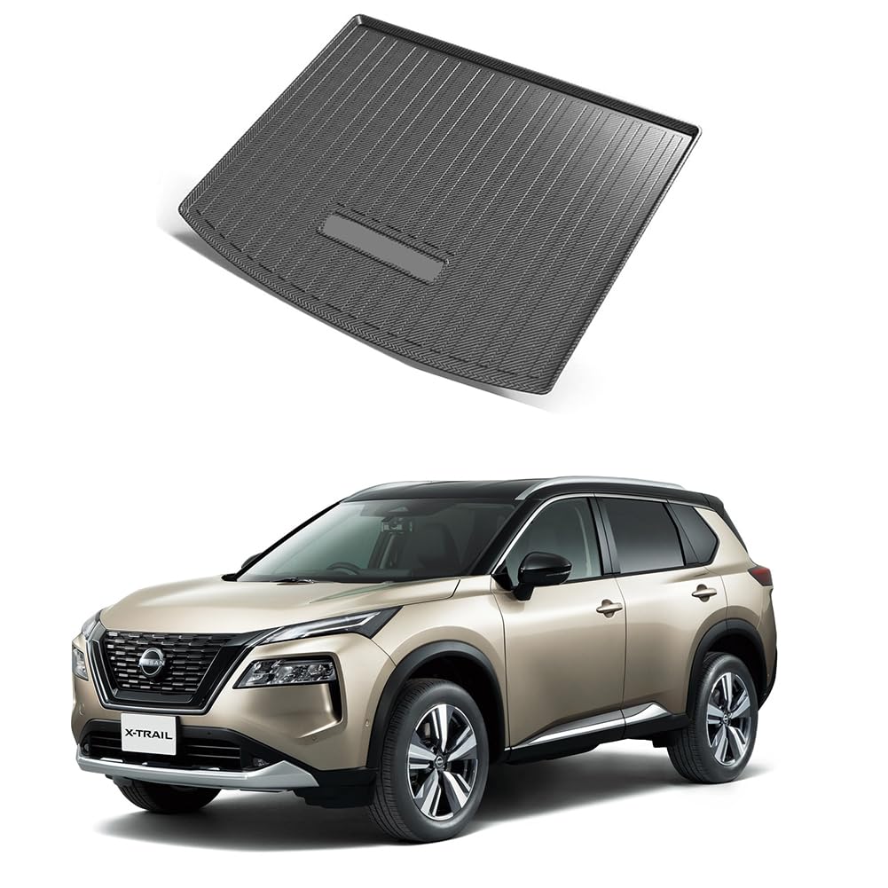 ONKYOU Nissan New 4th Generation T33 Luggage Mat Cargo Mat Trunk Mat Luggage Tray Car Model Specific Waterproof Interior 3D X-Trail Dirt-proof
