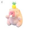 Plush Capybara Keychain Stuffed Animal Doll Key Ring Holder DIY Handbag Pendant Backpack Decoration Kids Adults Birthday Gift