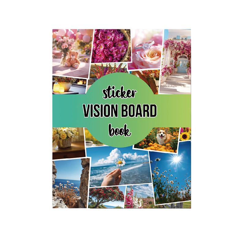 

Книга стикеров для доски визуализации - Набор и принадлежности для доски визуализации, С мотивирующими изображениями и цитатами для женщин, Принадлежности для скрапбукинга