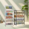 Snack and Beverage Display Rack with Checkout Counter