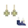 Swarovski Pozlacené náušnice Dámské Zelené