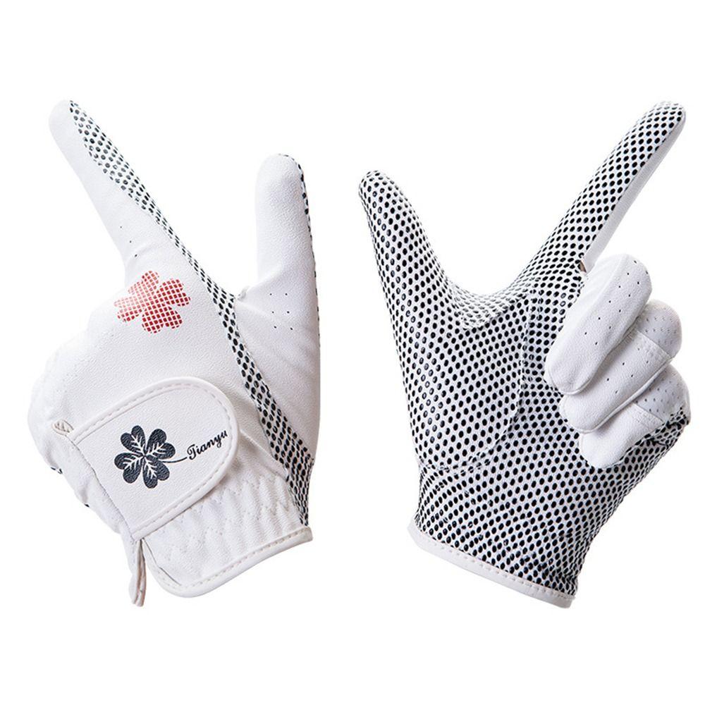 Wear Resistant Women's Golf Gloves Comfort Golf Mittens Sport Gloves  Palm Protection