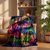 Fierce Dinosaur Custom Flannel Blankets Soft Warm Cozy Throws for Home Decor Holiday Gifts