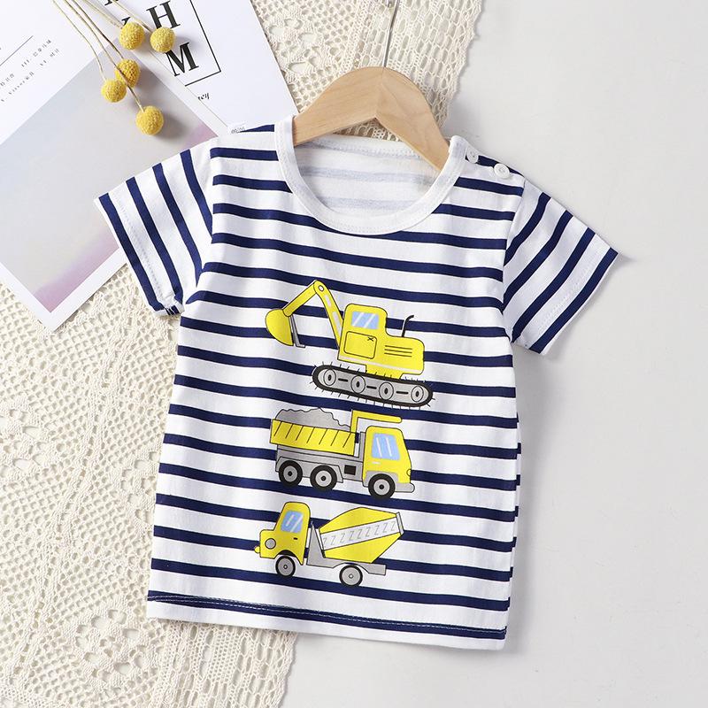Summer Kids' Pure Cotton Short Sleeve T-shirt for Boys & Girls