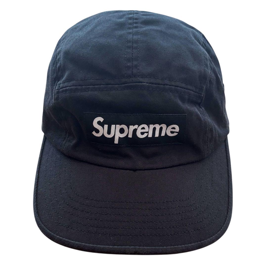 

[USED] Supreme Washed Chino Twill Camp Cap Black
