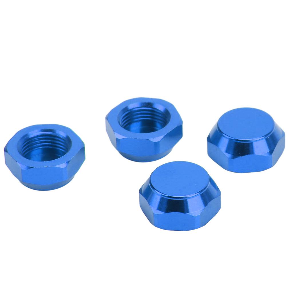 4pcs 1 8 RC Hex Hub Nuts Dustproof Lightweight 17mm Aluminum Wheel Hex Drive Hub AdaptorBlue