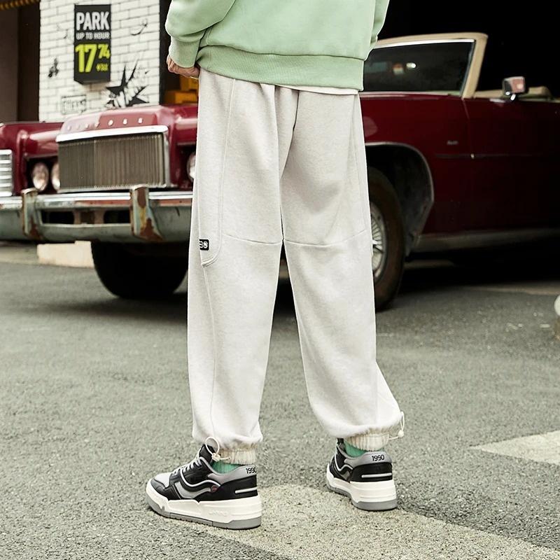 Li-Ning BadFive Knit Sweatpants 'Light Grey' Men's AKLS643-1