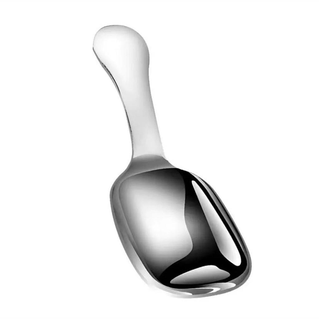 This stainless steel teaspoon is easy to clean, features a deep head for easy scooping, and a comfortable handle. It's molded into one piece and can