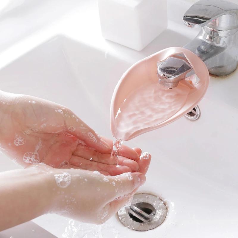 Faucet Extender Water Saving Help Children Hand Washing Equipment Bathroom Kitchen Accessories Sink Faucet Extension