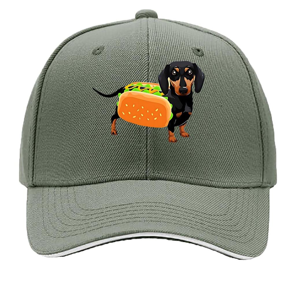 Hot Dog Shaped Dog Fabric Party Costume Hip Hop Hat Fashion Outdoor Sports Sandwich Baseball Cap