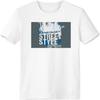Graffiti Street Landmark Urban Art Pattern T-Shirt Workwear Pocket Short Sleeve Sport Clothing