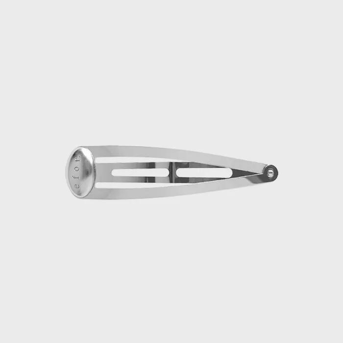Logo Button Hair Pin 8cm
