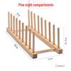 Espositore per piatti in legno