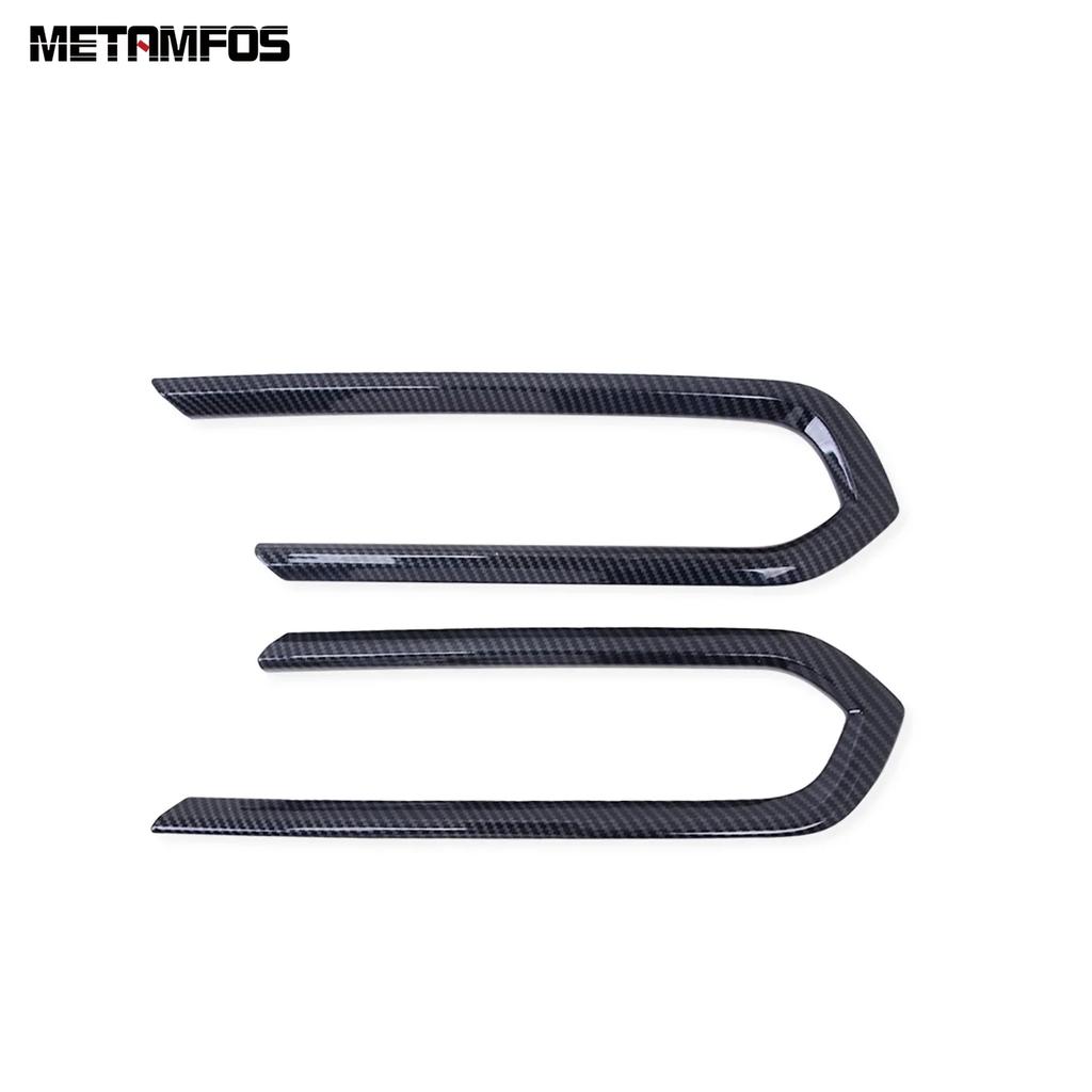 For Toyota Sienna - 2024 2025 Carbon Fiber Front Fog Light Lamp Cover Trim Foglight Eyelid Eyebrow Trim Car Accessories