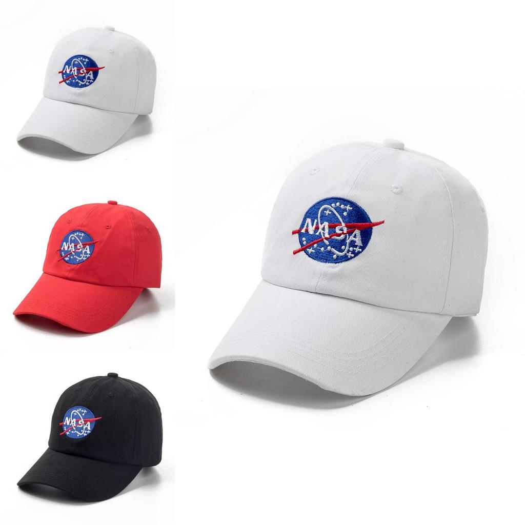 Bavlněná baseballová čepice prémiové kvality s vyšívaným písmenem NASA, nastavitelná pro jakoukoli velikost hlavy