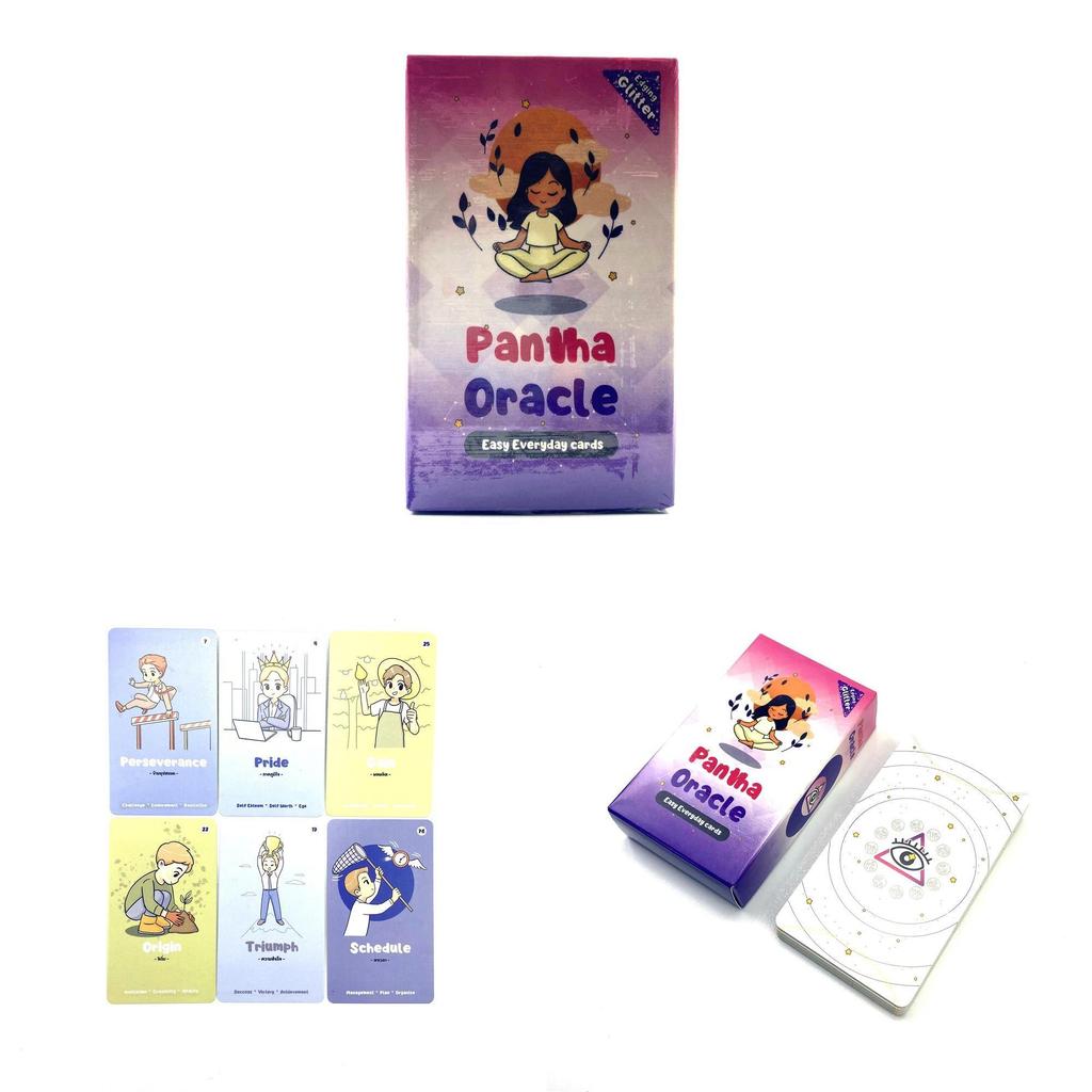 Pantha Oracle Cards Deck With Nonwoven Fabric Case For Tarot Enthusiasts