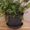 1 pièce avec soucoupe Pot de fleurs rond épais imitation céramique en PP Pot de fleurs Plantation intérieure Salon Balcon Pot pour bonsaï