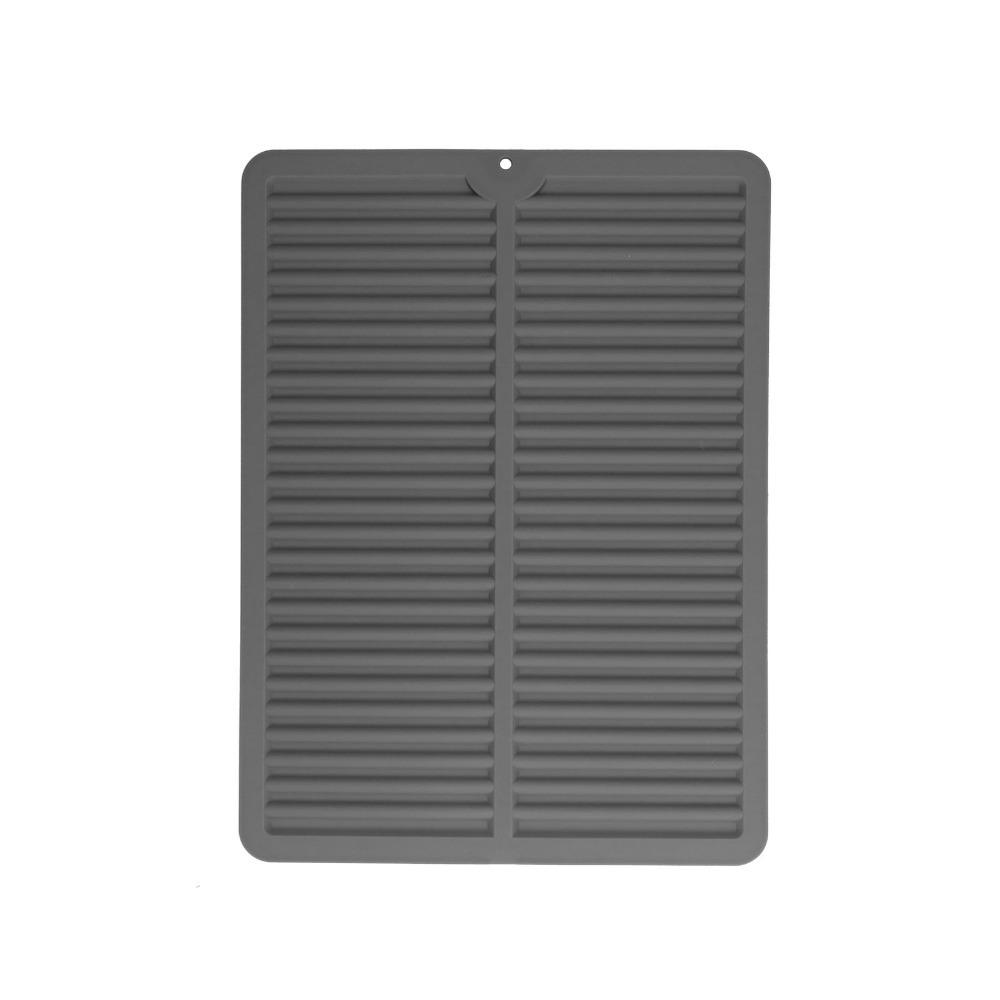 Matte Non-slip Heat Resistant Trivet Food Grade Silicone Water Draining Pad Anti-scald Mat Kitchen