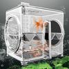 Transparent Fish Breeding Box Pneumatic Fish Isolation Box Suspended Incubator  for Fry Protection