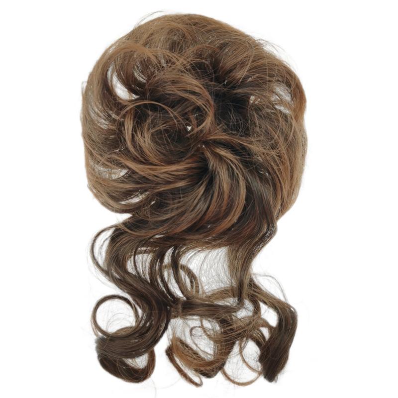 Artificial High-temperature Fiber Fake Hair Circle Fluffy Lazy Hair Bride Braiding Wig Messy Style
