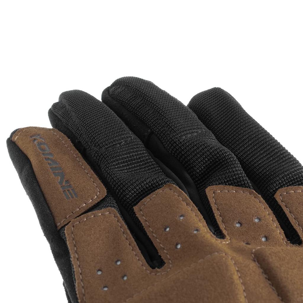 Komine Motorcycle Gloves Urban Mesh Size S GK-2273 Gloves, Brown/Black,