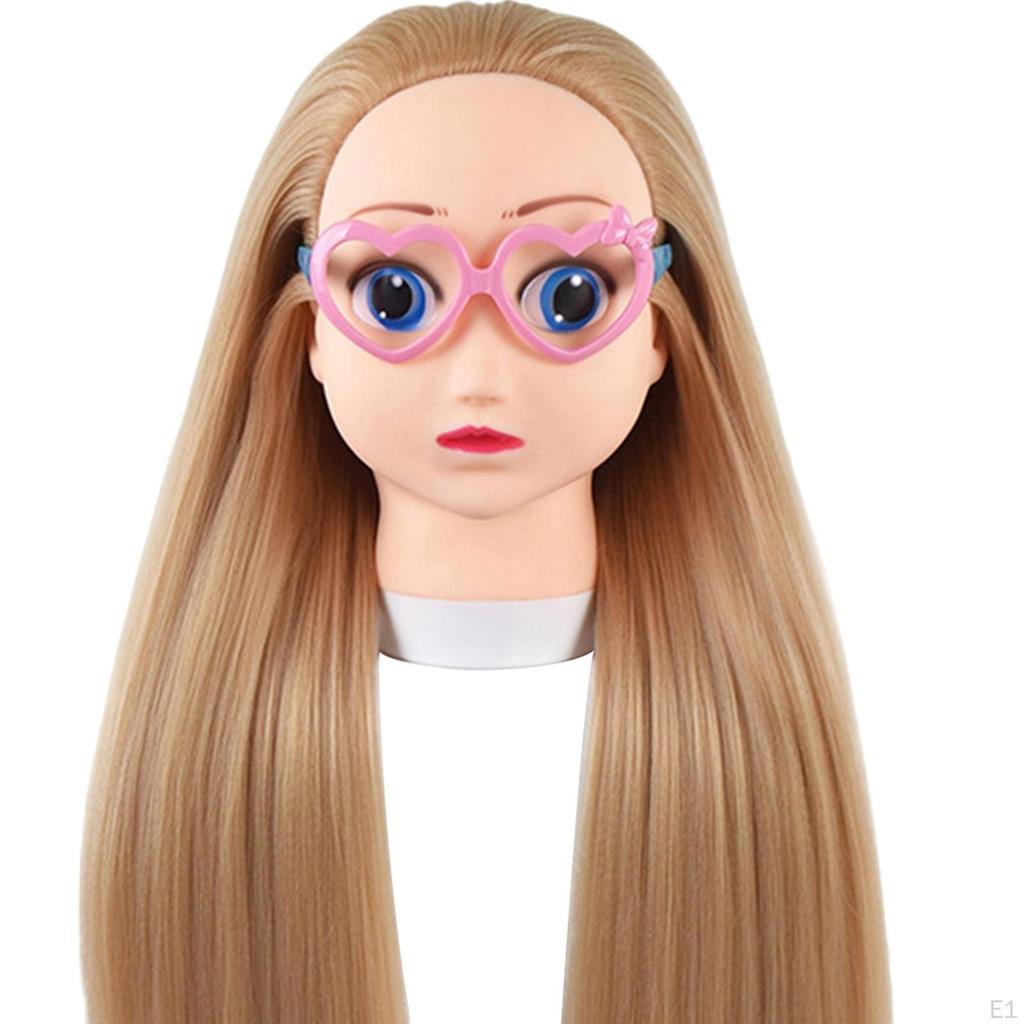 Doll Head Model with Desktop Stand Training Manikin 65cm Cartoon Mannequin for Beauty