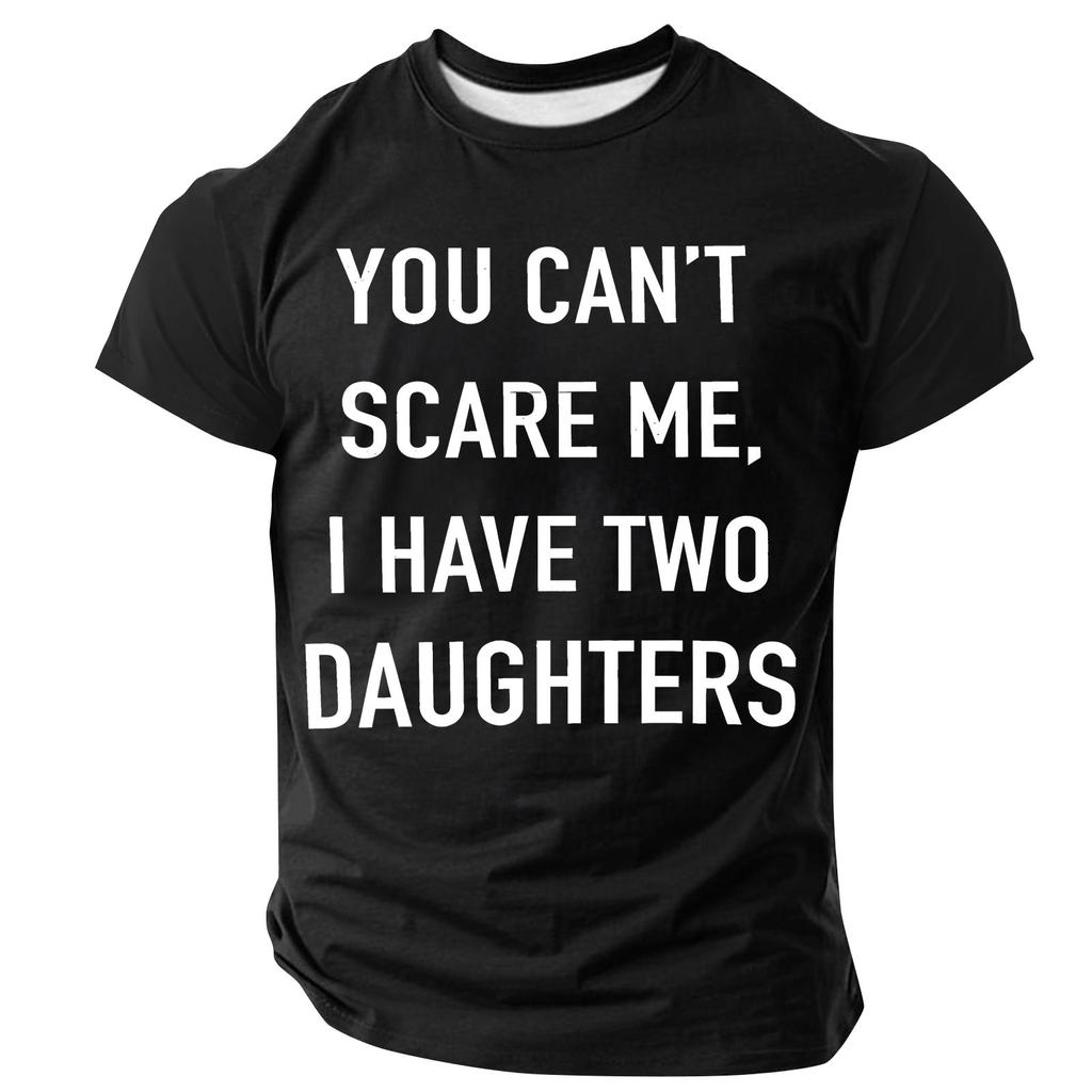 Oblíbené letní pánské tričko s kulatým výstřihem a krátkým rukávem s potiskem