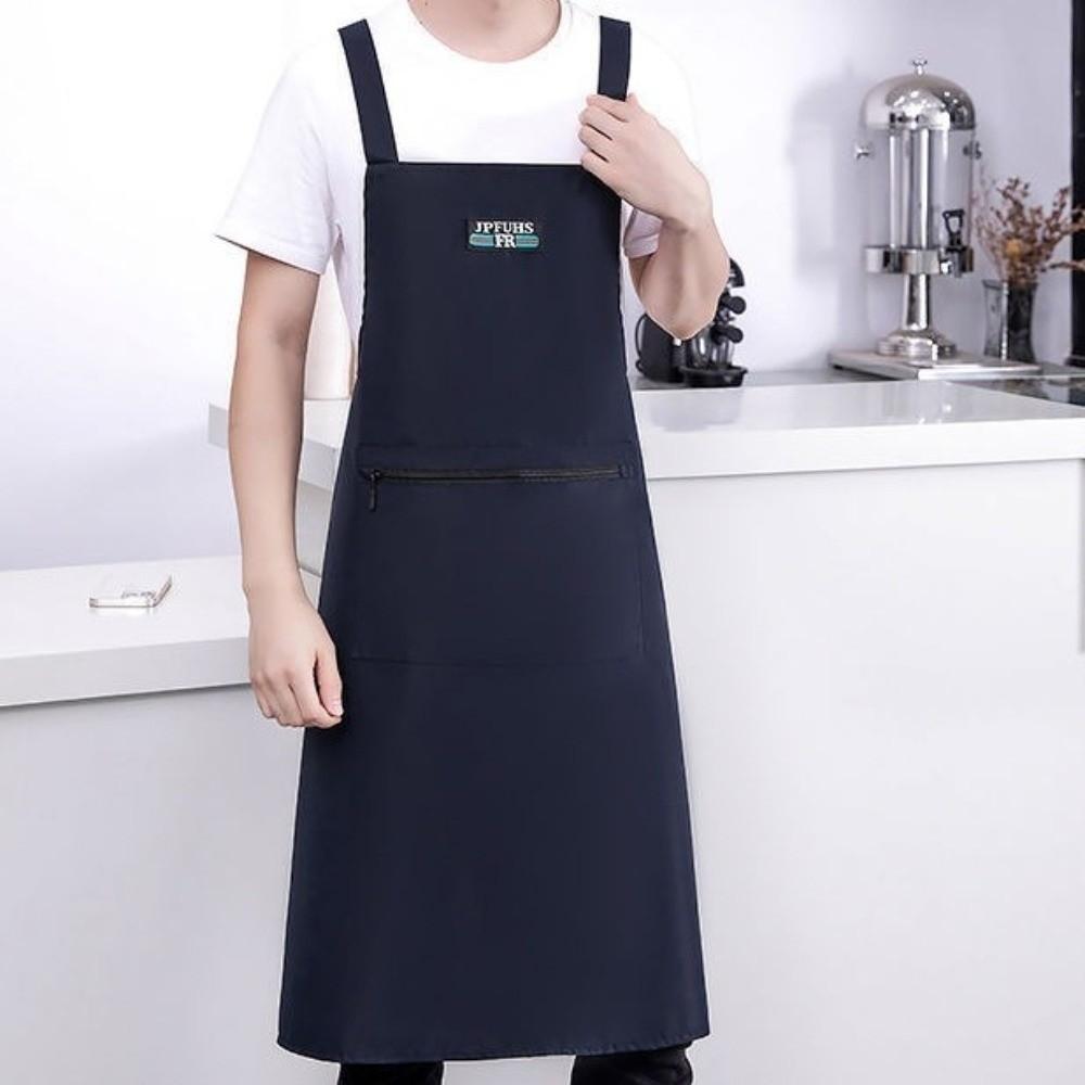Large Pockets Cooking Apron Waterproof Baking Aprons New Working Clothes  for Catering Work