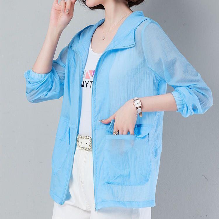 Loose Plus Size Sun Protection Clothing for Women Short Summer Korean Sun Protection Clothing Thin Jacket