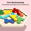 1 szt. Drewniane Puzzle Zabawki Edukacyjne Dla Dzieci Przedszkolne Tangram Tablica Gra Test IQ Mózgu Zabawki Montessori Prezenty