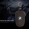 AABS1 Metal Logo Leather Key Case Secure Waist Hanging Car Key Storage For BMW Performance F30 F20 F10 F40 E92 E91 G20 G30 G06 G07 G11