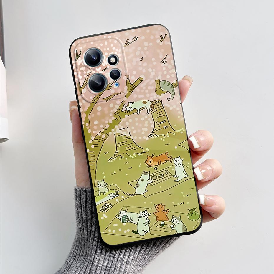 Case For Xiaomi Redmi Note 12 12S 4G 5G Patterned Full Protection Soft Silicone Stylish Cartoon Cover For Redmi Note 12 S Funda