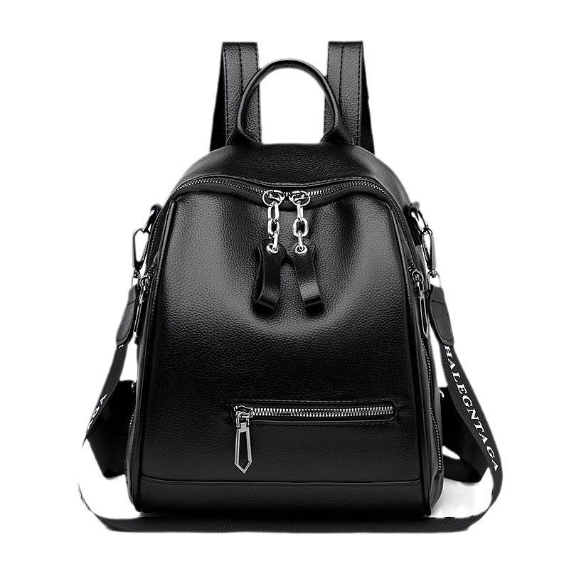 Schoolbag Manufacturers Wholesale New Korean Version of Casual Fashion Women's Backpack Going Out for Leisure Travel Large-capacity Commuter Backpack