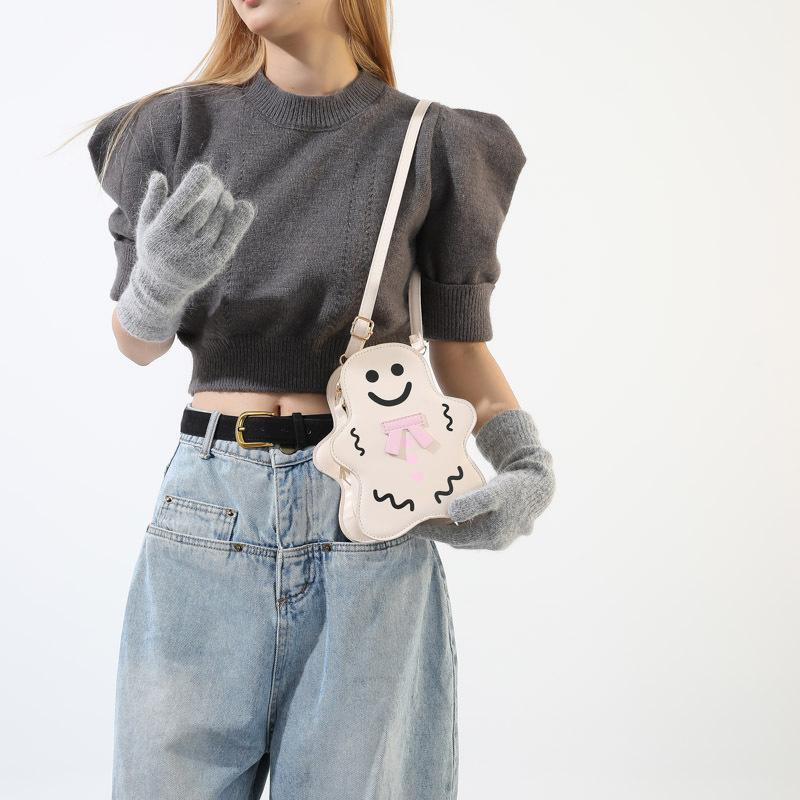 New Kawaii Bag Women Cartoon Shoulder Bag For Women Crossbody Bag Small PU Leather Phone Purse Bag CLE