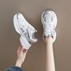 CRLAYDK Summer Women's Chunky Sneakers Mesh Breathable Walking Shoes Fashion Casual Ladies Platform Lace Up Sports Tennis