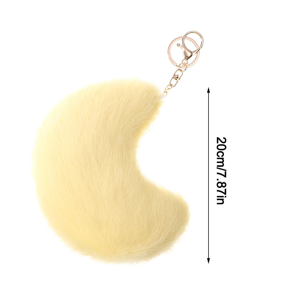 Pink Color Soft Pillow Moon Pattern Star Keychain New Stuffed Pillow  for Birthday