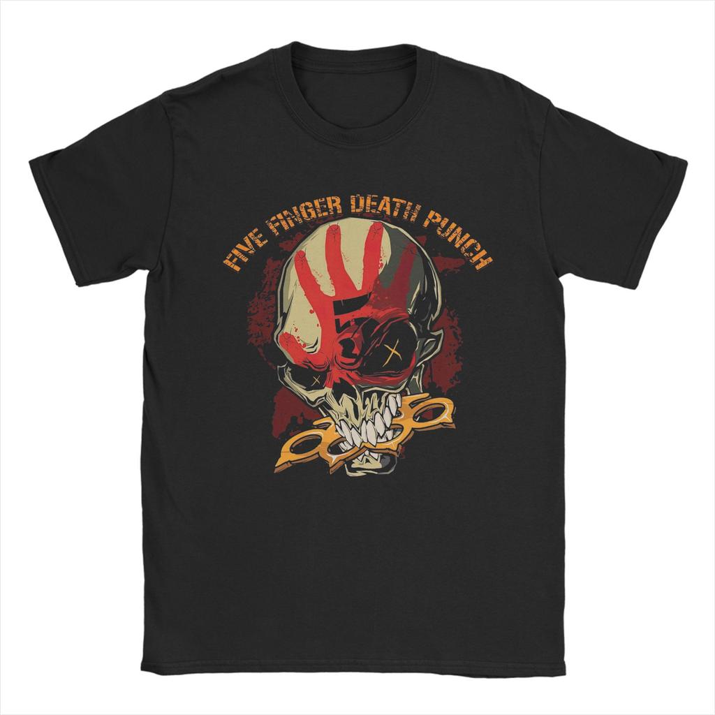 5FDP Five Finger Death Punch Graphic TShirt Cotton T Shirts For Unisex Harajuku Print Tshirt Short Sleeve Streetwear Top Tees